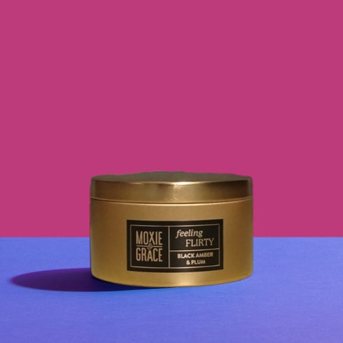 Black Amber & Plum - Wickless Candle